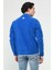 Corning Mavi Yarım Fermuarlı Nakışlı Polar Erkek Sweatshirt 3