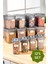 Etiketli 12LI Set Strip Mega Boy Erzak Saklama Kabı 4x(1,25 Litre, 2 Litre, 3,5 Litre) Antrasit 1