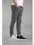 Erkek Slim Fit Dar Kesim Kot Pantolon Gri 4
