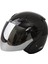 Kask Sway SW-733 Parlak Siyah Aynalı Camlı 1