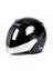 Kask Sway SW-733 Parlak Siyah Aynalı Camlı 4
