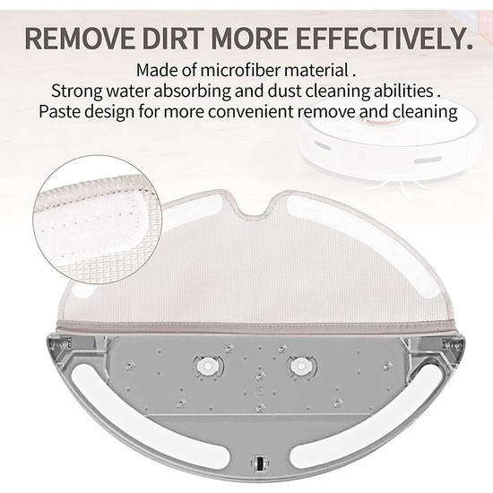 Xiaomi Roborock S5 Max S6 İçin 8 Mikrofiber Bezler Saf S50 S51