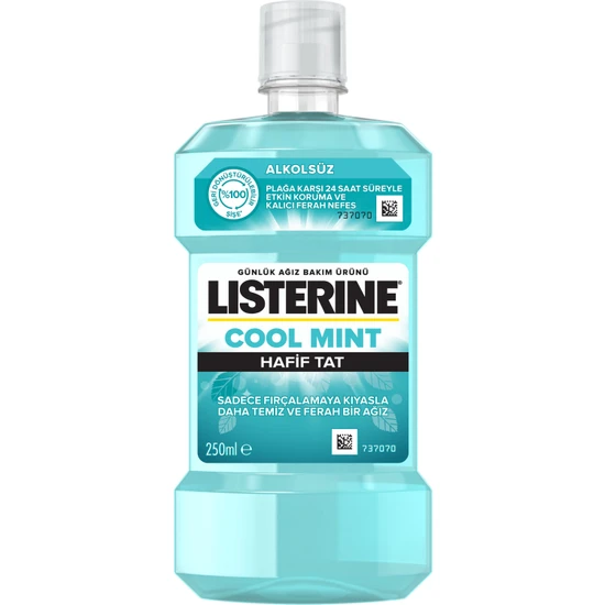 Listerine Cool Mint Hafif Tat Alkolsüz Ağiz Bakim Suyu 0.25 Lt
