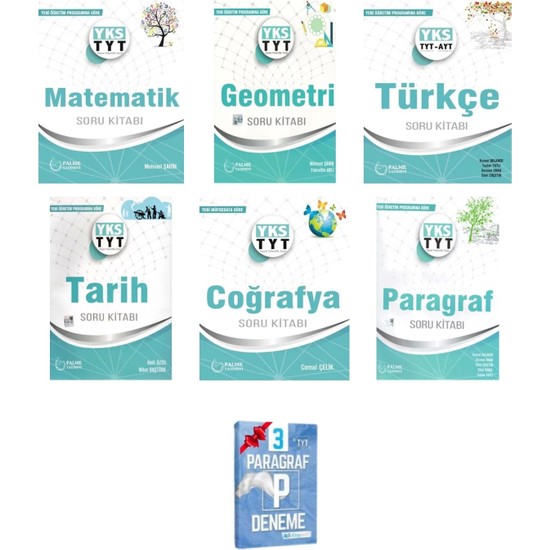 Palme Yayıncılık YKS TYT Matematik Geometri Türkçe Tarih Kitabı