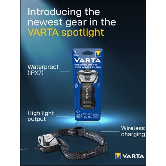 Varta 18631101401 Outdoor Sports Ultralight H30R/fehér/fejlámpa