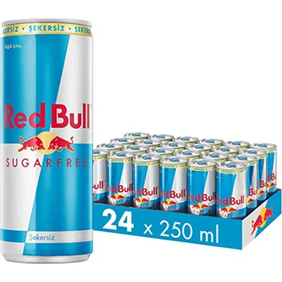 Red Bull Enerji Içeceği Şekersiz 250 ml x 24 Adet