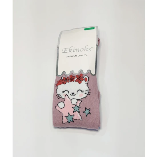 Ekinoks Sock Donna Desenli Kız Çocuk Külotlu Çorap