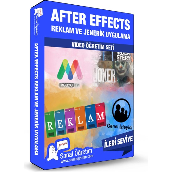 Sanal Öğretim After Effects Reklam ve Jenerik Uygulama Video Kitabı
