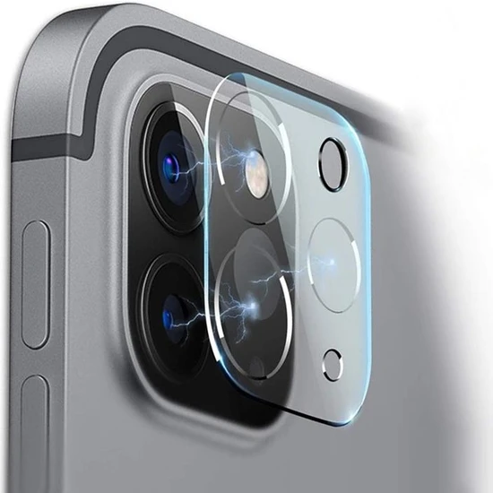 AktarMobile iPad Pro 12.9 6. Nesil 2022 M2 Uyumlu Kamera Lens Koruyucu Cam Temperli