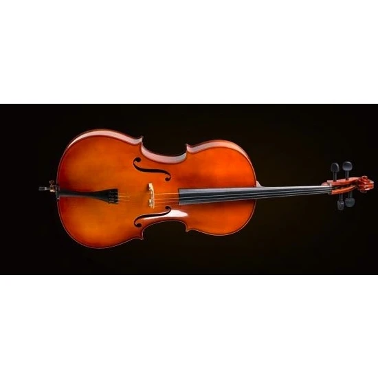 Müzik Valencıa CE400F34 Cello Kılıflı+Yay+Reçine, 3/4 Scale, French Style,