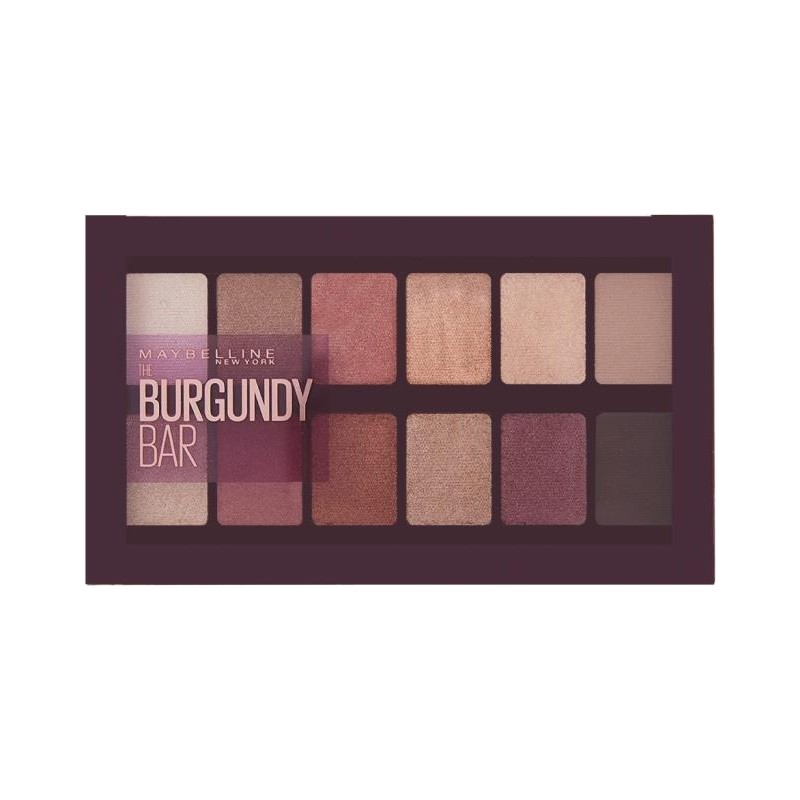 Maybelline New York Göz Farı Paleti - The Burgundy Eye Shadow Palette - 12 Kızıl Ton Mat ve Işıltılı