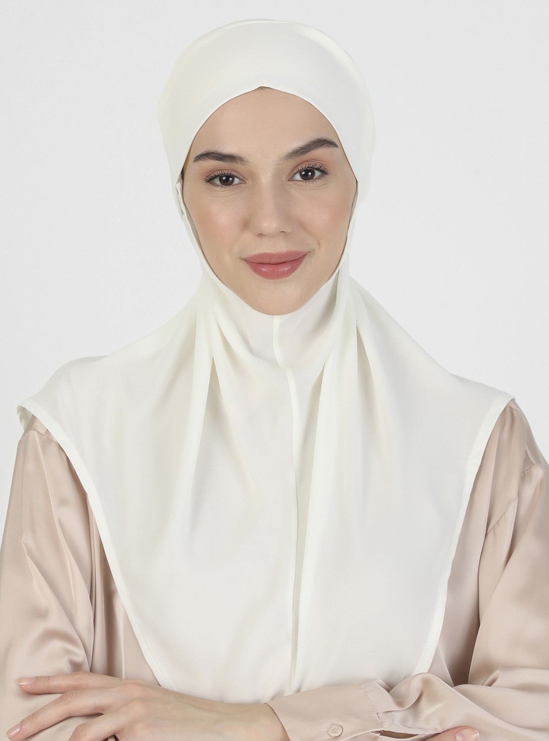 Ecardin Bone Ecardin Krep Kemerli Türban - Krem - Ecardin