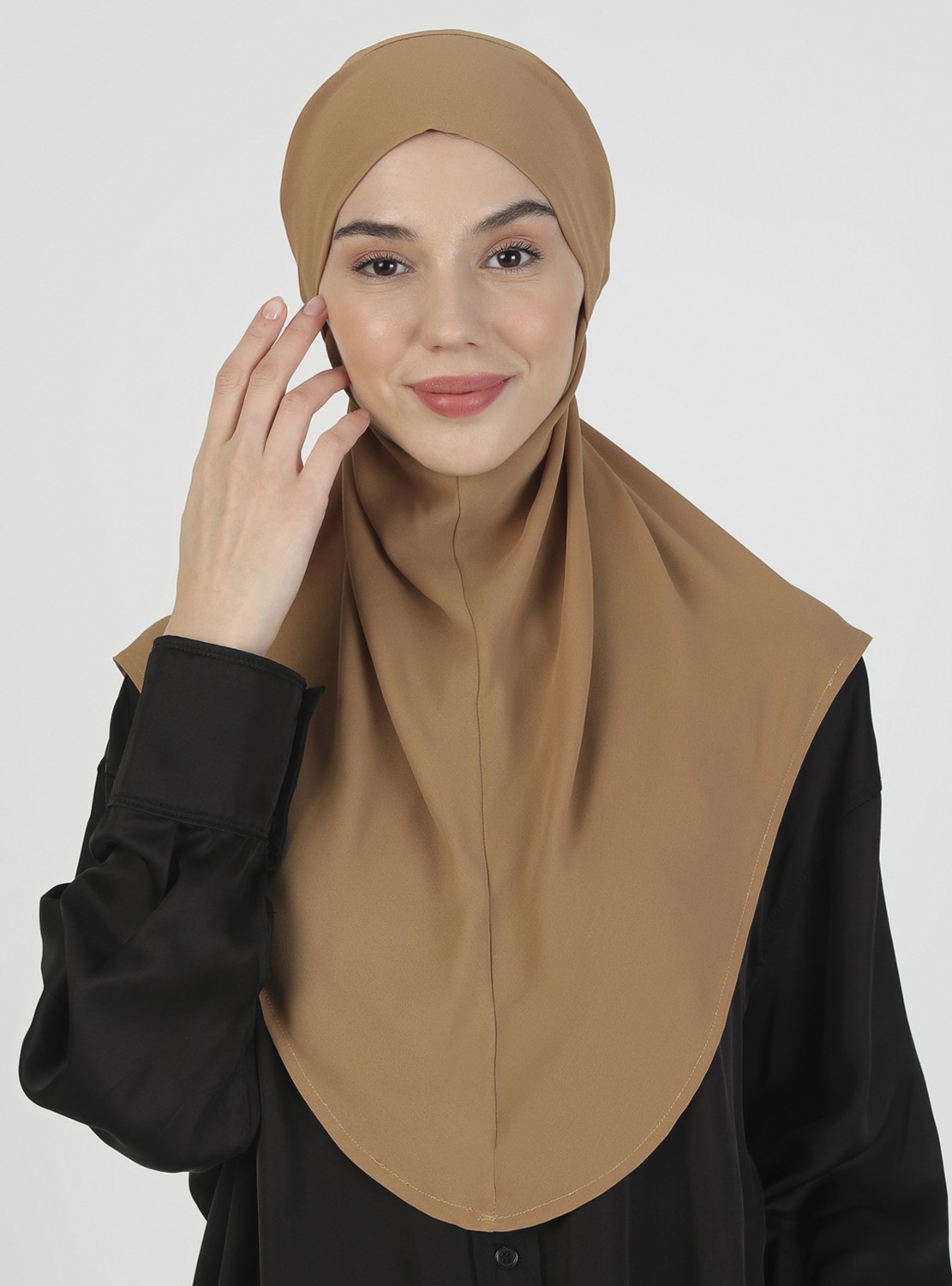 Ecardin Bone Ecardin Krep Kemerli Türban - Camel - Ecardin