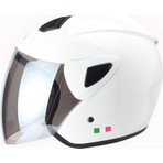 Sway SW-733 Yarım Kask Beyaz Polikarbonat Malzeme İtalyan Tasarım XL Beden