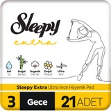 Sleepy Extra Ultra Ince Hijyenik Ped Gece 21 Adet Ped