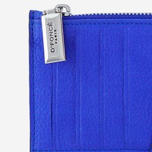 Dfonce Cooluxury Hakiki Deri Unisex Cüzdan Sky Mavi Floter