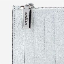 Dfonce Cooluxury Hakiki Deri Unisex Cüzdan White Beyaz Floter