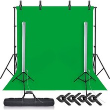 AA Plus Chromakey Green Screen Greenbox Yeşil Fon Perde Çekim Seti(2x3m)