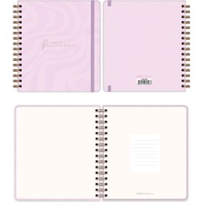 Matt Notebook Süresiz Planlayıcı Kare Ajanda Pembe