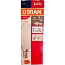 Osram Led Value 4.9W Mum Beyaz Işık E-14 Ampul 470 lm