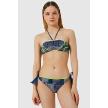 Ayyıldız 5501 Mor Straplez Bikini Takımı
