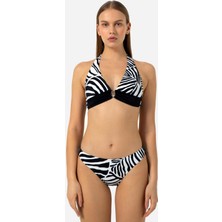 Ayyıldız 40664 Siyah Beyaz Bikini Takımı