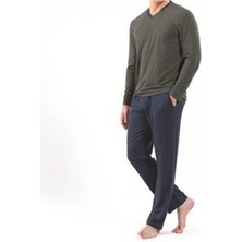 Blackspade 7743-BLACKSPADE Erkekpijamatakımı-Haki