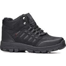 Moda Ayakkabı 5203 Günlük Siyah Erkek Kürklü Bot Ayakkabı