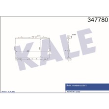 Kale Radyatör Brazing Accent 1.3-1.5 95-00 Ac Klimasiz Mek 335X598X16