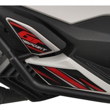 GP Kompozit Honda PCX 125 2021-2024 Uyumlu Artçı Ayak Pad Kırmızı