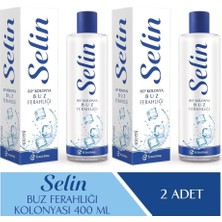Selin Parfümlü Kolonya Buz Ferahlığı 400 Ml 2'Li Set