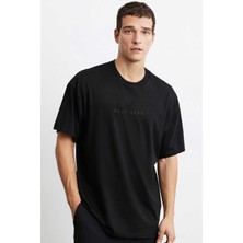 Alfa Tshirt Tennis Tedy Bear Siyah Ön Arka Oversize Tshirt