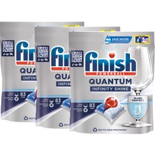 Finish Quantum Infinity Shine 249 Kapsül Bulaşık Makinesi Deterjanı Tableti (83X3)