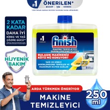 Finish Bulaşık Makinesi Temizleyici Sıvı 250 ml + Finish Parlatıcı Limon 400 ml