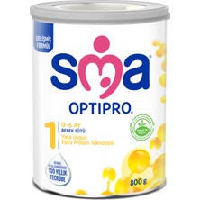 SMA Optipro Probiyotikli 1 0-6 Ay Bebek Sütü 800 gr x 3 Adet