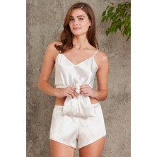 Pierre Cardin  Crop'lu Saten Şort Takım - 467