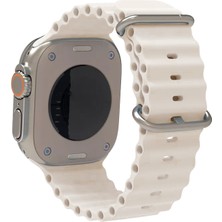 Nezih Case Apple Watch Seri 2/3/4/5/6/7/8/se/ultra 42MM 44MM 45MM 49MM Ocaean Loop Metal Toka Silikon Kordon