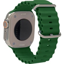 Nezih Case Apple Watch Seri 2/3/4/5/6/7/8/se/ultra 42MM 44MM 45MM 49MM Ocaean Loop Metal Toka Silikon Kordon