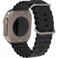 Nezih Case Apple Watch Seri 2/3/4/5/6/7/8/se/ultra 42MM 44MM 45MM 49MM Ocaean Loop Metal Toka Silikon Kordon