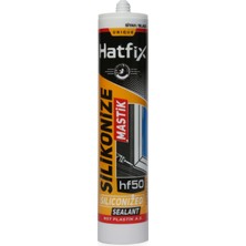 Hatfix Silikonize Mastik Siyah 500gr