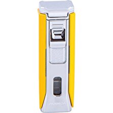 Parmida Üç Torch Sarı-Gümüş Puro Çakmağı