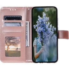 Lr Joyful  12 Lite İçin Desen Baskılı Deri Telefon Kılıfı - Rose Gold (Yurt Dışından)