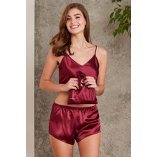 Pierre Cardin  Crop'lu Saten Şort Takım - 467