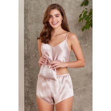 Pierre Cardin  Crop'lu Saten Şort Takım - 467