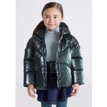 Mayoral Kız Çocuk Kapüşonlu Şişme Mont Yeşil 4487