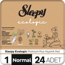 Sleepy Ecologic Premium Plus Hijyenik Ped Normal 24 Adet Ped