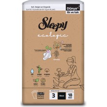 Sleepy Ecologic Premium Plus Hijyenik Ped Gece 18 Adet Ped