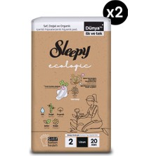 Sleepy Ecologic Premium Plus Hijyenik Ped Uzun 40 Adet Ped