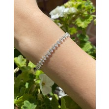 Kadın Mekik Taş Su Yolu Bileklik 18cm