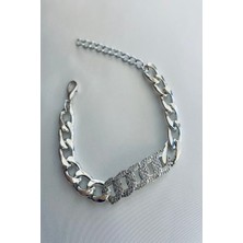 Kadın Bileklik Özel Kaplama Birleşik Zincir Detay Taşlı Zincir Ayarlanabilir Kadın Bileklik